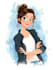 draw cartoon portrait in disney cartoon illustration