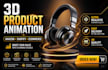 create a 3d product animation video for amazon and ecommerce