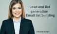 provide b2b lead generation email list building data scraper