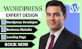 build wordpress website desig redesign wordpress website with elementor or divi