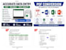 convert PDF to word excel PPT and do accurate web developer