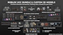 create roblox ugc bundle, dynamic head, rigging and 3d character modelling