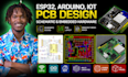 design esp32, arduino, iot pcb design, schematic and embedded hardware circuit