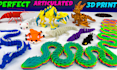 model cute 3d flexi toy articulated model fidget toy 3d dragon bjd model stl obj