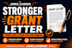 write a compelling grant letter to strengthen your application