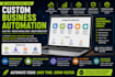 build custom business automation tools and workflow systems