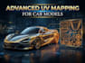 do professional uv mapping for your 3d car model for games and rendering