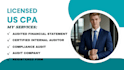 prepare audited financials and verify as licensed CPA