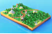do stylized 3d map lowpoly map and game environment