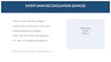 do expert bank reconciliation in for your business