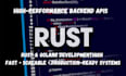 build high performance backend API in rust and golang