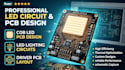 design cob led pcb, led lighting circuits and driver pcb layout