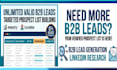 do targeted b2b lead generation and linkedin lead generation