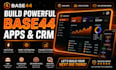 base 44 setup, base44 automation, base44 website, base44 wabapp, base44 app, crm