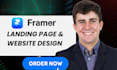 build responsive SEO optimized framer website landing page design