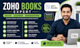 do zoho books setup, bookkeeping, reconciliation and cleanup