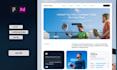 design a high converting landing page UI UX in figma