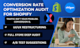 do conversion rate optimization cro, shopify cro audit, website audit conversion