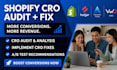 audit and fix shopify conversion rate cro using hotjar microsoft clarity vwo