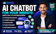 build setup ai chatbot website  chatgpt integration ai automation custom chatbot