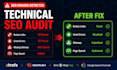 do a complete technical SEO audit and fix errors on your website