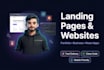 build a responsive landing page, portfolio or react website