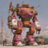 draw amazing character mecha robot illustration