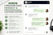 customer service via chat and whatsapp