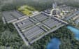 harmonize cgi township master plan,3d urban site development,aerial view housing