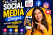 design instagram,fb post design for restaurant and marketing