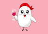 create real wine mascot logo design with creative concepts