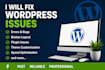 fix wordpress errors, bugs, and broken website issues fast