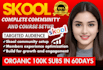 build skool community setup, setup course, and membership system