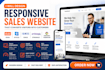 design responsive sales website using duda site123, ionos, or webador
