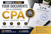 certify and attest your documents as a licensed CPA