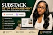 setup and manage your substack account, substack, beehiv newsletter for growth