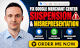 fix google merchant center suspension, misrepresentation, reinstate your account