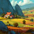 draw cartoon backgrounds, landscapes, scenes, illustrations