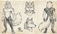 make furry reference sheet fursona ref sheet character design anthro ref sheet