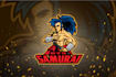 design amazing mascot, war, spartan logo