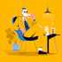 create modern flat design illustration