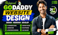 design redesign godaddy website develop godaddy website fast as pro expert