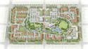 design 2d 3d architectural site plan, plot plan, master plan with visualization