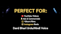 record deep emotional voicer and also dramatic sad funny etc