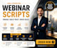 create a persuasive webinar script to boost sales and engagement