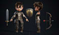 create 3d design of game character model and rigging with unreal engine