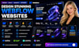 design webflow website,figma to webflow,webflow landing page,3d webflow website