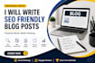 create SEO friendly articles to rank on google