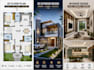 design modern house floor plan and 3d house design