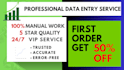 convert manual error free data,PDF to excel, within 2 horus